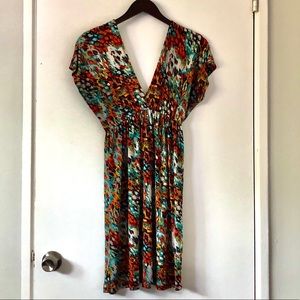 Umpire waist v-neck dress Medium